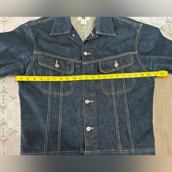 RALPH LAUREN “ RRL” VINTAGE DENIM JACKET  IN SIZE L - Picture 7 of 10